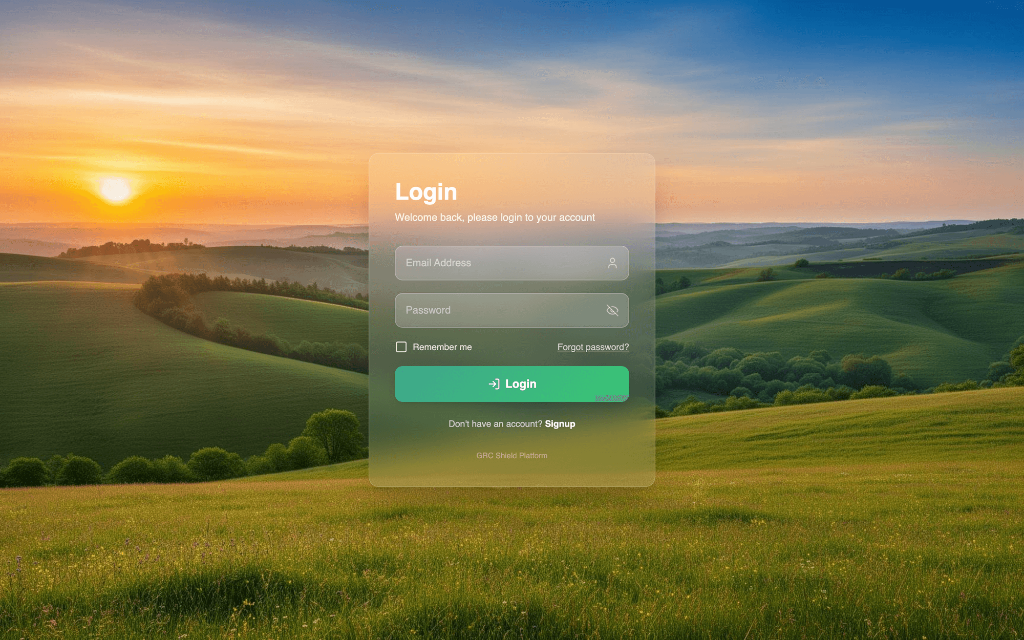 Screenshot of Guardian AI — GRC platform