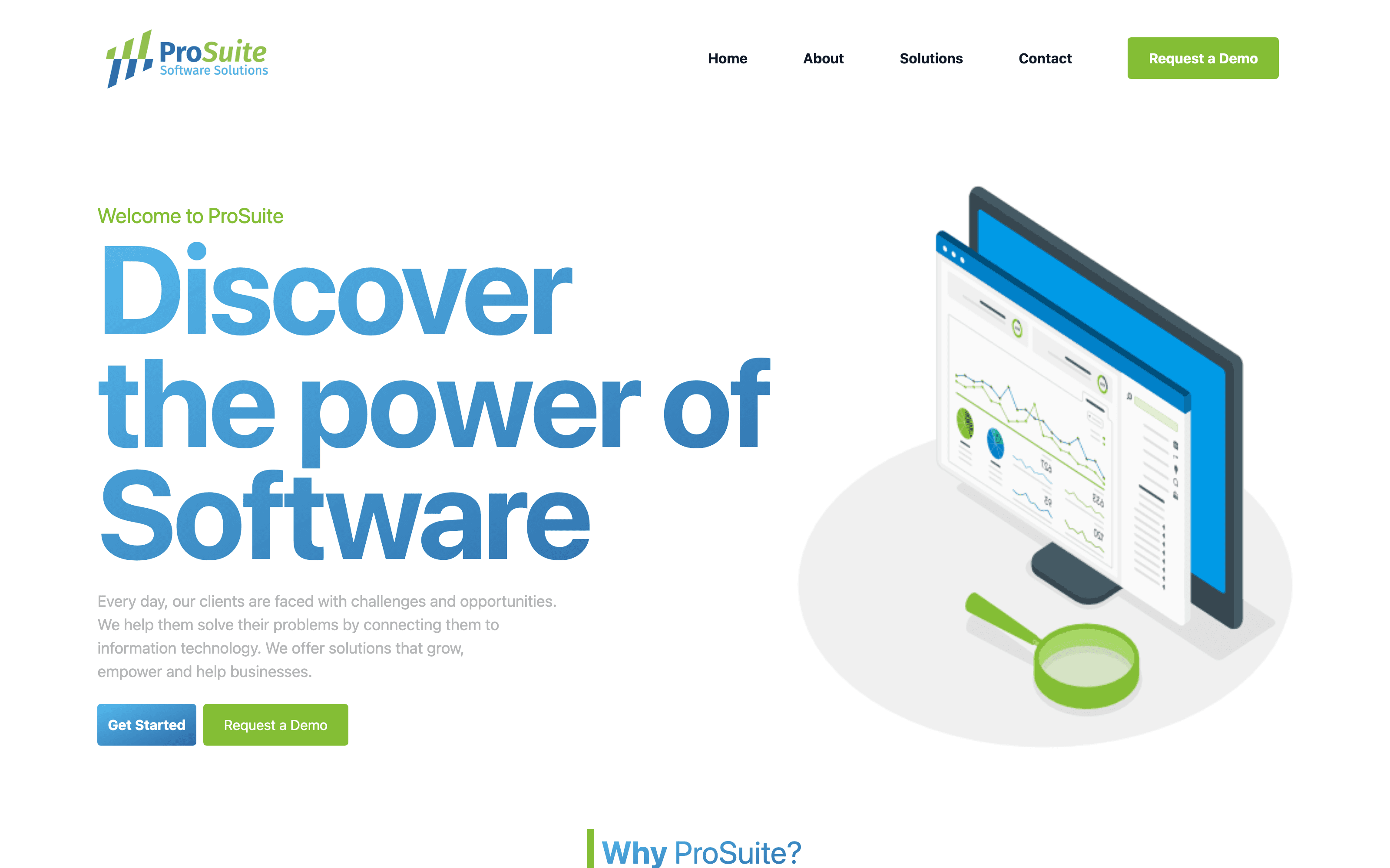 Screenshot of ProSuite — product website